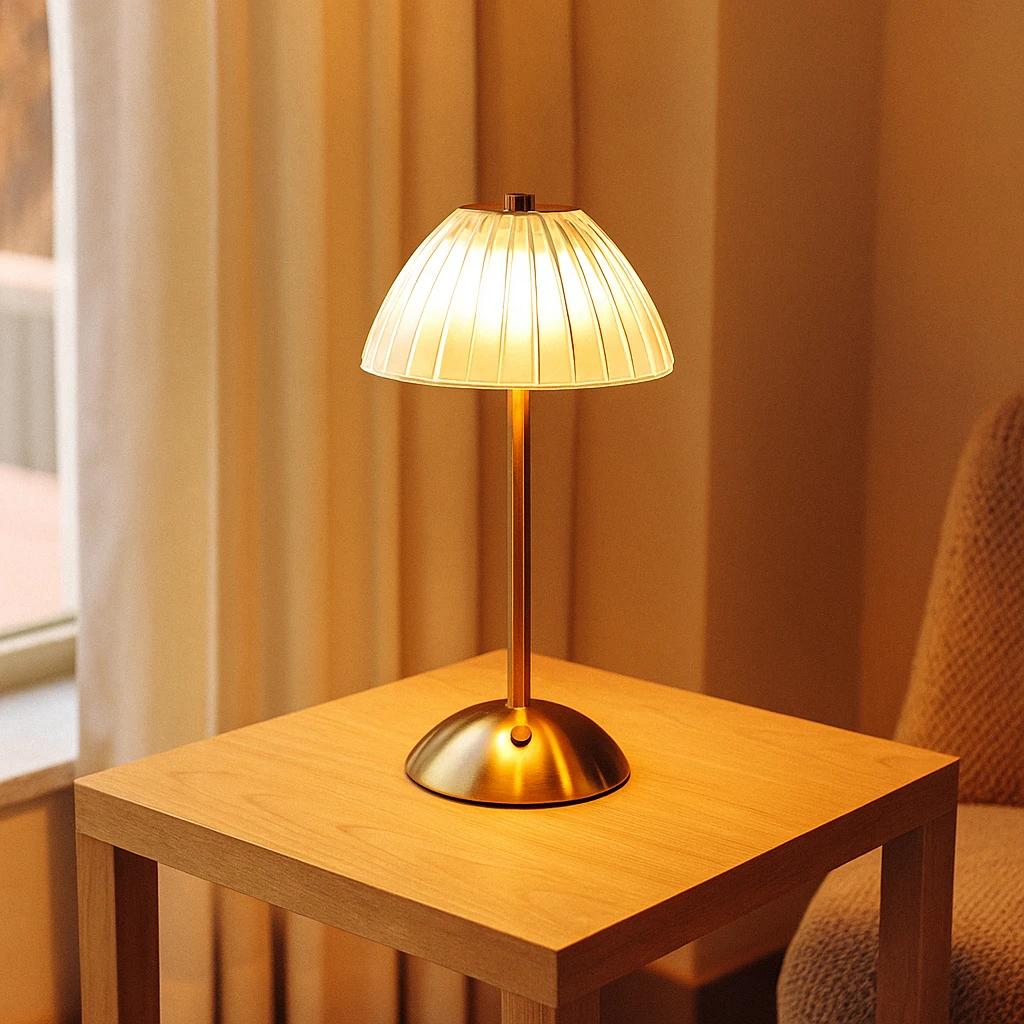 LumiCryst – Wireless LED Crystal Lamp with Touch Control Bowlift by Bowlift