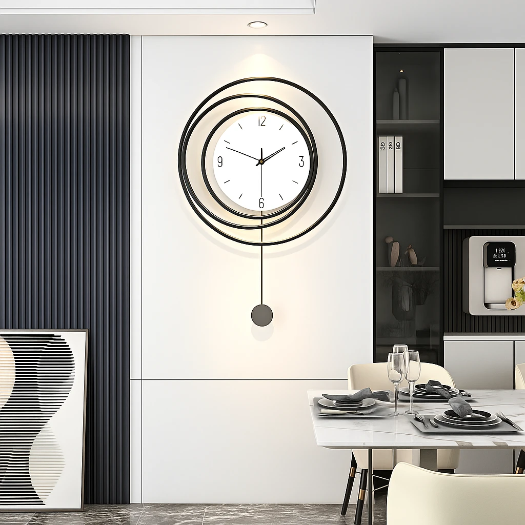 SilentGlow – Minimalist round wall clock with clear numbers and silent movement Bowlift by Bowlift