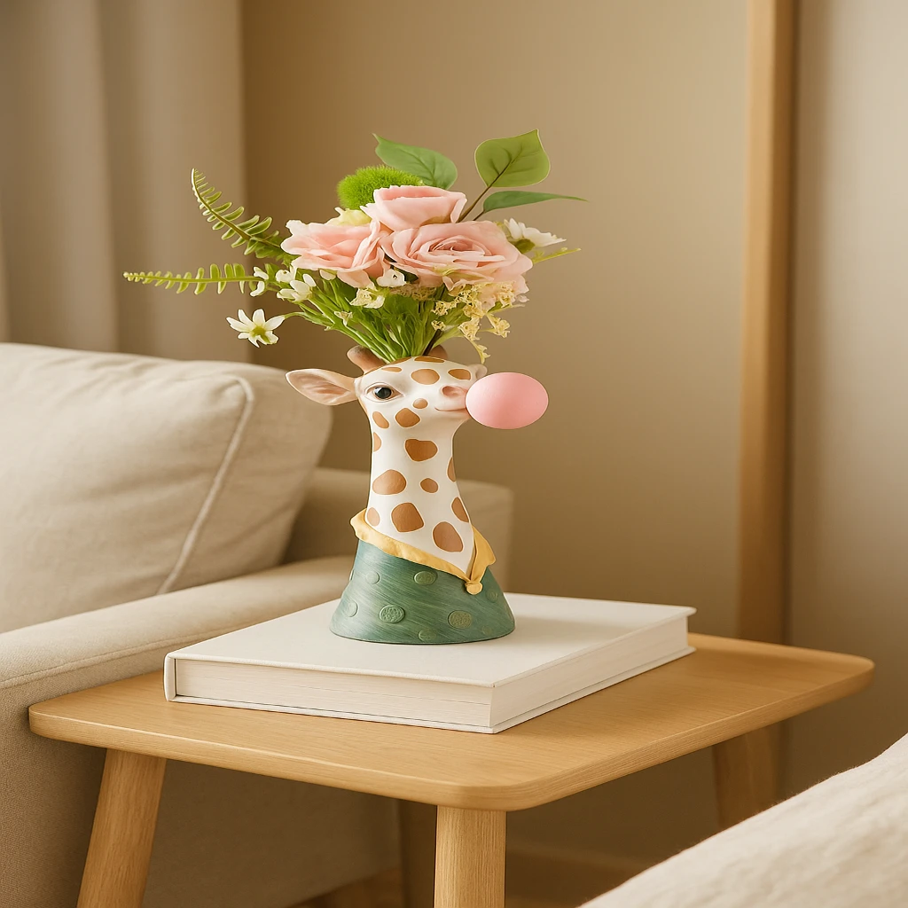 SafariWhimsy – Artistic, animal-inspired bubble vase Bowlift by Bowlift