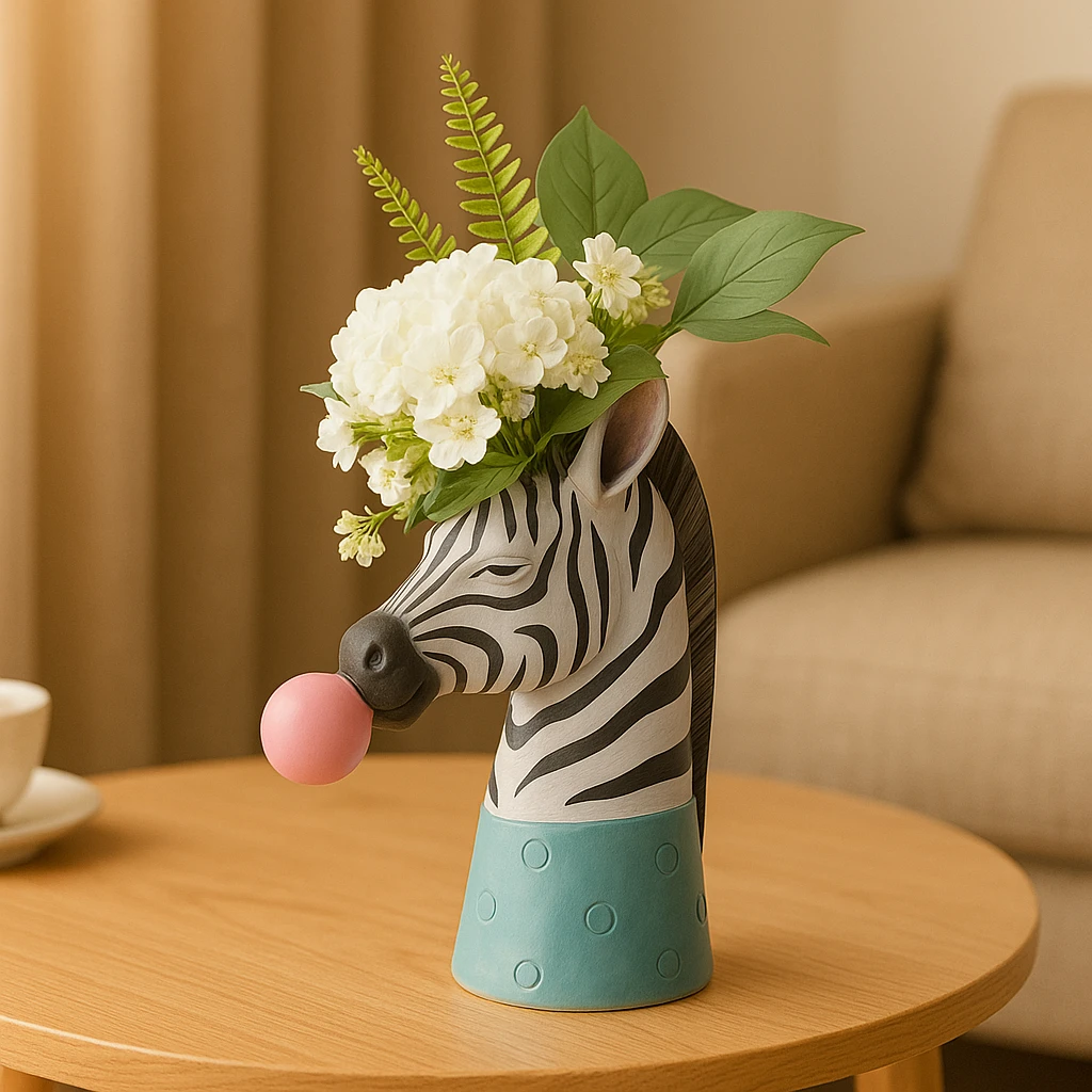 SafariWhimsy – Artistic, animal-inspired bubble vase Bowlift by Bowlift