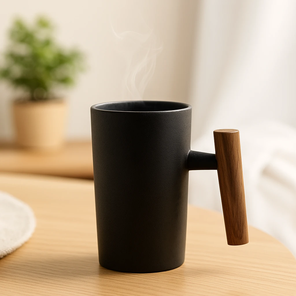 Japanese-inspired earth-colored mug with a handcrafted look Bowlift by Bowlift