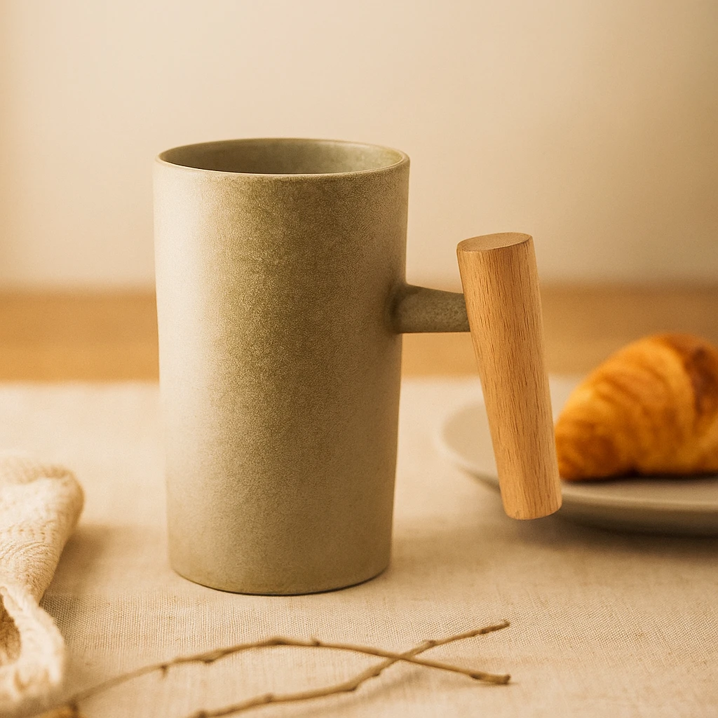 Japanese-inspired earth-colored mug with a handcrafted look Bowlift by Bowlift