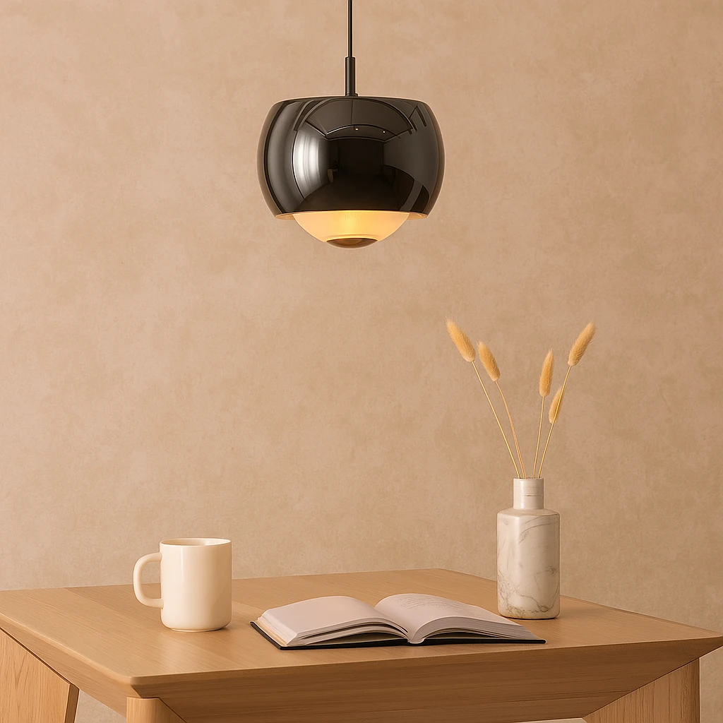 Minimalistic pendant lamp with LED light and elegant circular design Bowlift by Bowlift