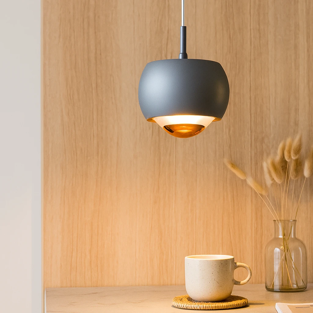 Minimalistic pendant lamp with LED light and elegant circular design Bowlift by Bowlift