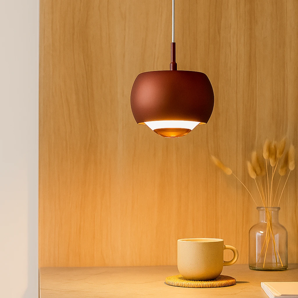 Minimalistic pendant lamp with LED light and elegant circular design Bowlift by Bowlift