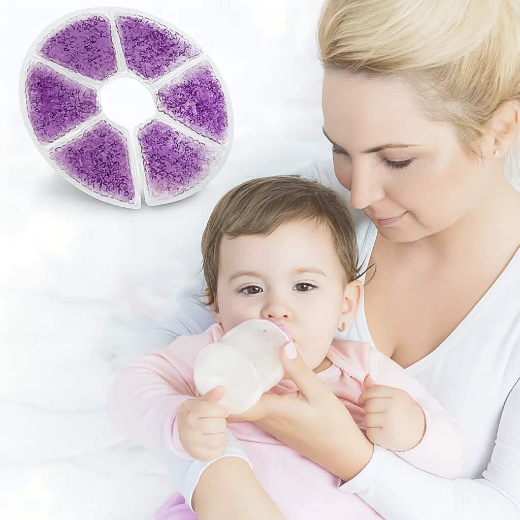 Engorgement Relief – Hot & Cold Contoured Gel Design – Comfort & Pain Relief for Nursing Mums Bowlift by Bowlift