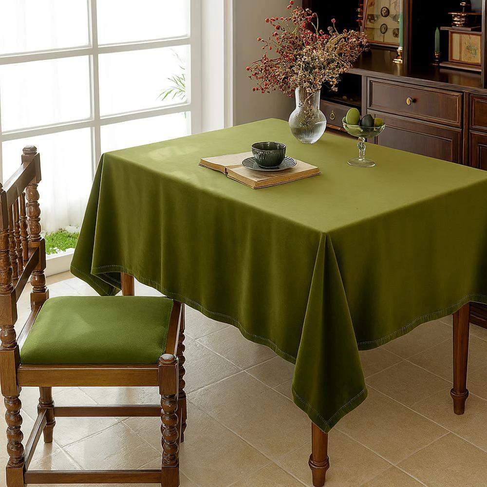 Château Olive Velvet Tablecloth by Casa & Beyond