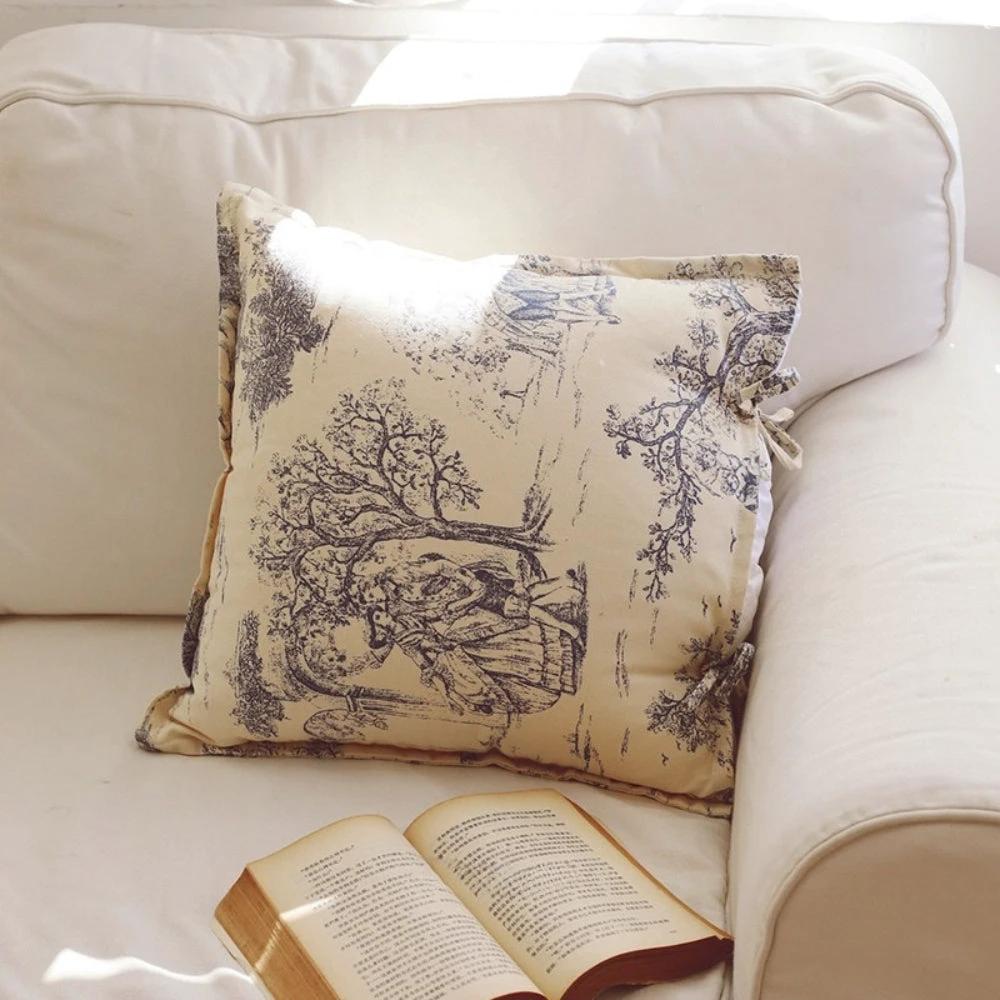 Chateau Vintage Print Cushion Cover by Casa & Beyond