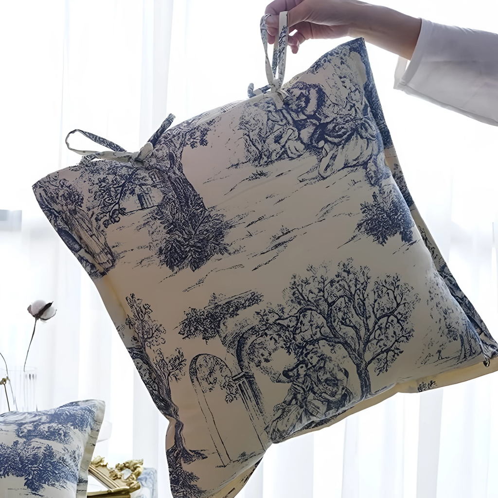 Chateau Vintage Print Cushion Cover by Casa & Beyond