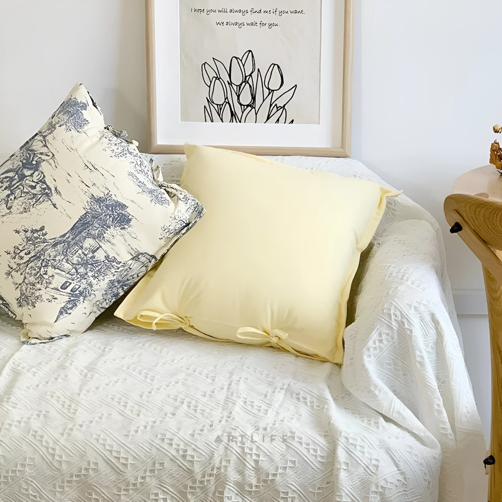 Chateau Vintage Print Cushion Cover by Casa & Beyond