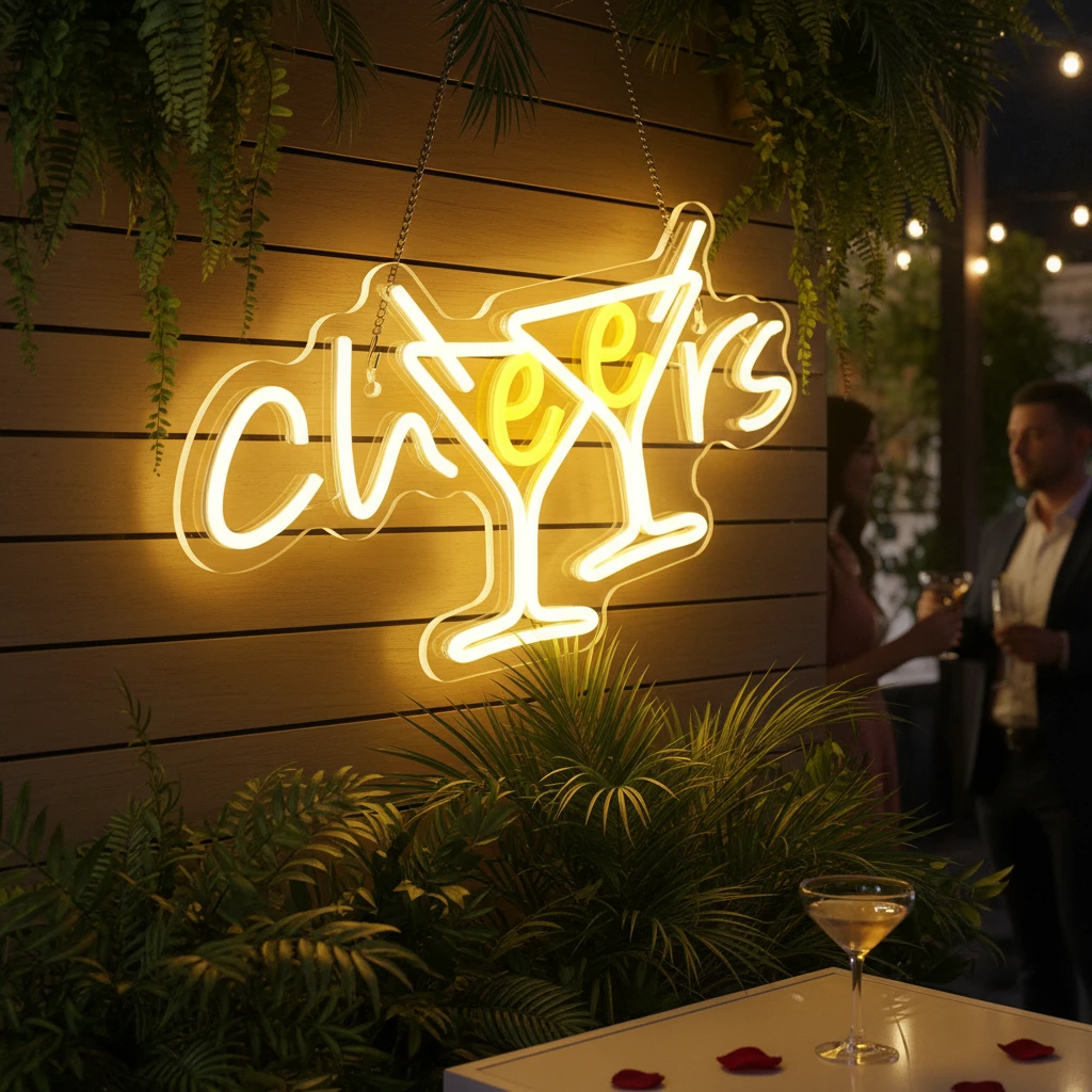 Cheers Neon Sign for Pub Party Club Bar Decor by Neonchics