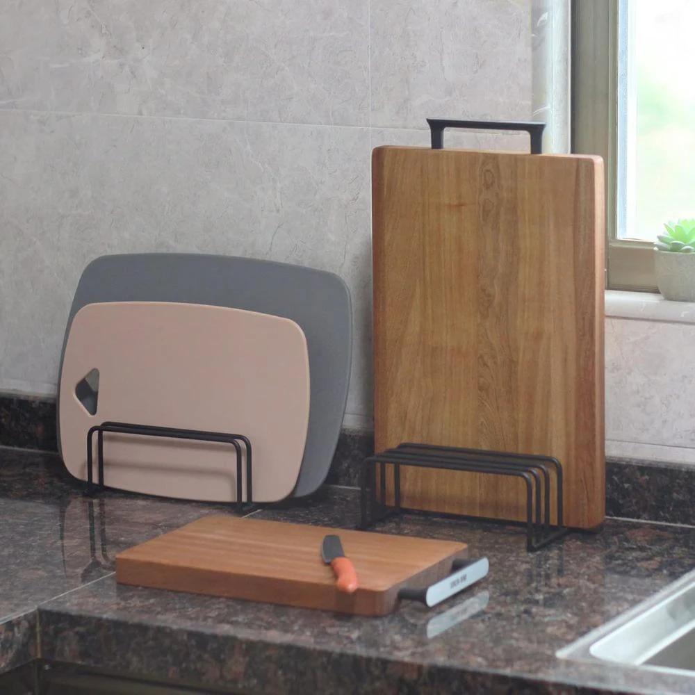 Steel Cutting Board Storage Rack by Casa & Beyond