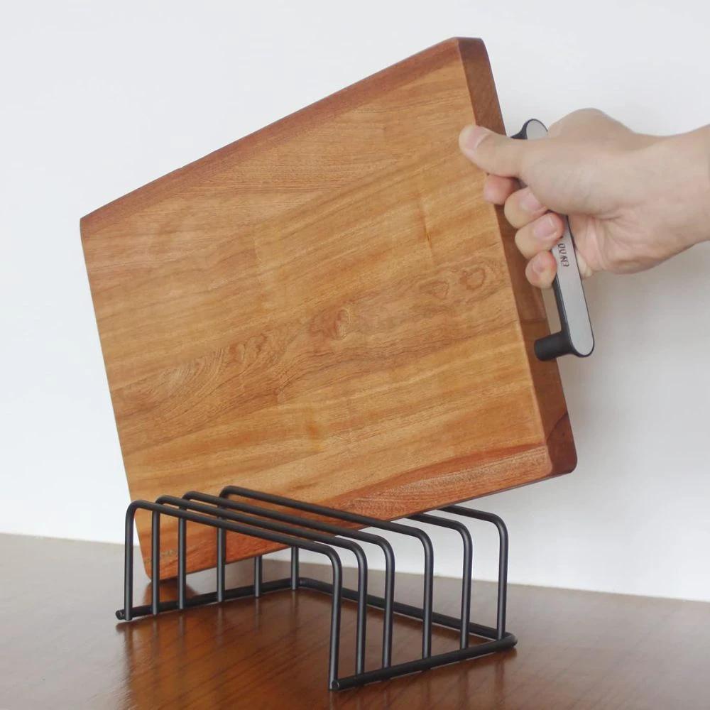 Steel Cutting Board Storage Rack by Casa & Beyond