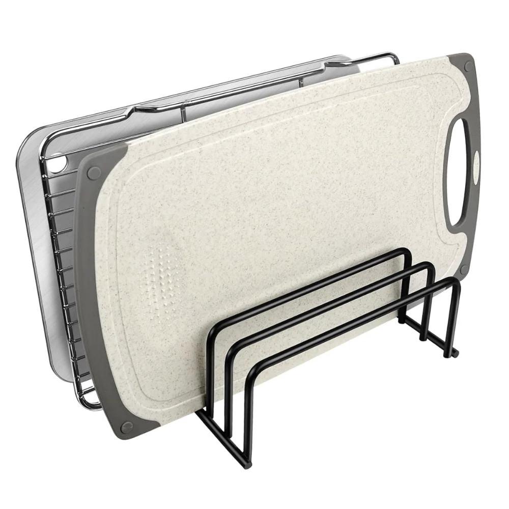 Steel Cutting Board Storage Rack by Casa & Beyond