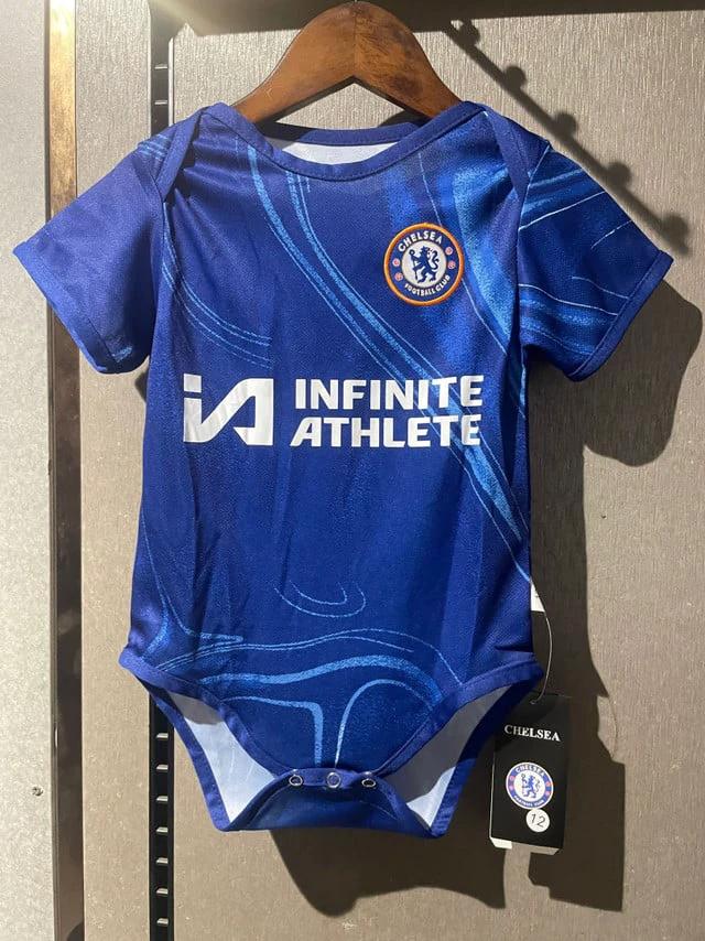 Chelsea 202526 Adorable Young Blues Fan Soccer Baby Bodysuit – Blue by Soccer Jersey