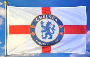 Chelsea Football Club Flag Red White 3x5ft Banner Polyester by flagsjustdoit