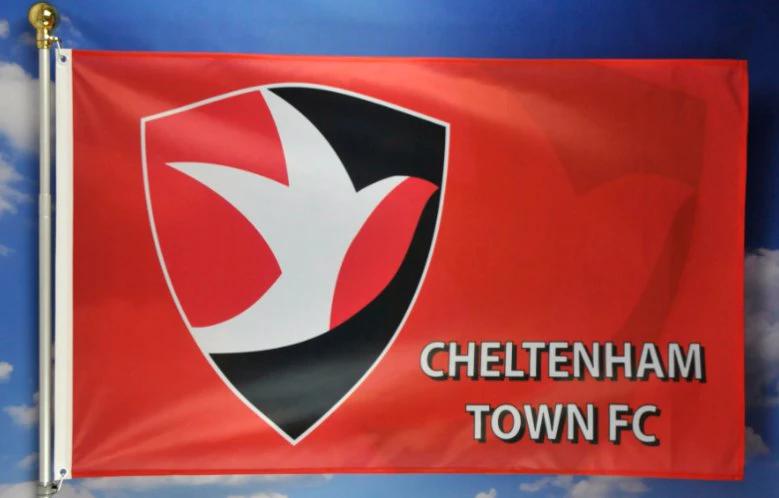 Cheltenham Town F.C.Football Club Flag 3x5ft Banner Polyester by flagsjustdoit