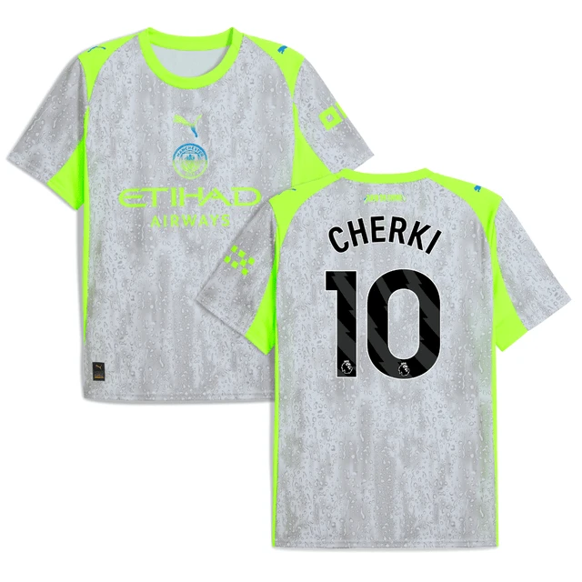 Cherki 10 Manchester City 2025-26 Third Men Jersey – Gray by Soccer Jersey