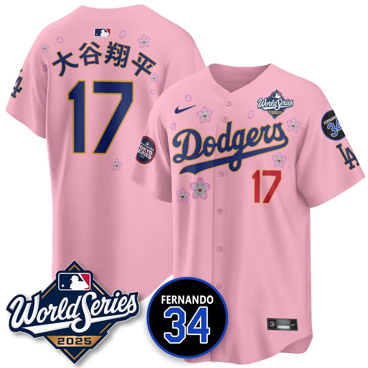 Los Angeles Dodgers Tokyo Series 2025 NL Champions Jersey - All Stitched by Los Angeles Dodgers