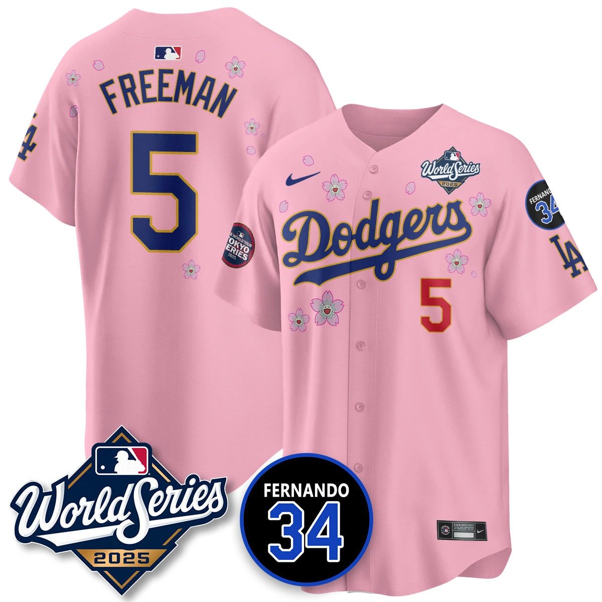 Los Angeles Dodgers Tokyo Series 2025 NL Champions Jersey - All Stitched by Los Angeles Dodgers