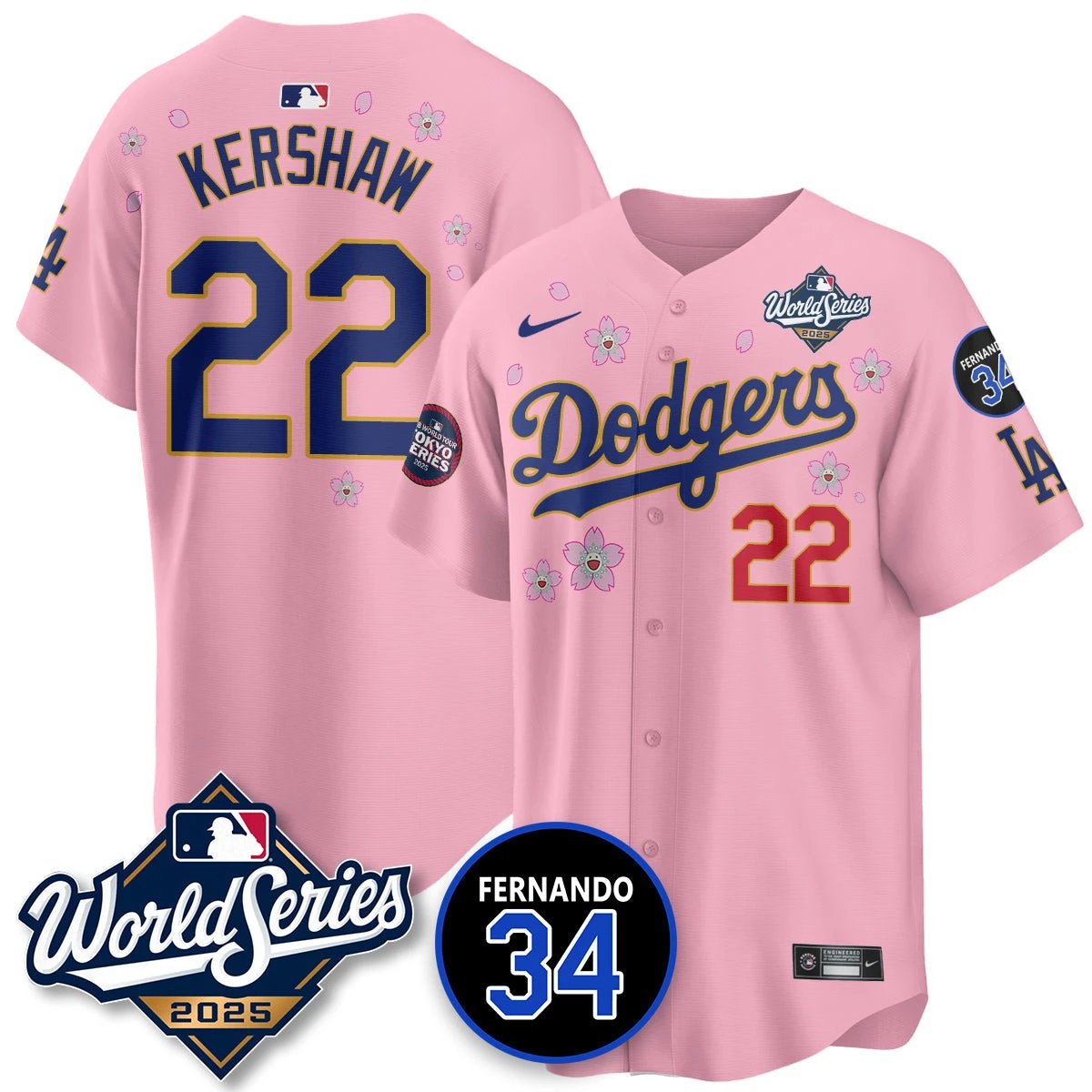 Los Angeles Dodgers Tokyo Series 2025 NL Champions Jersey - All Stitched by Los Angeles Dodgers