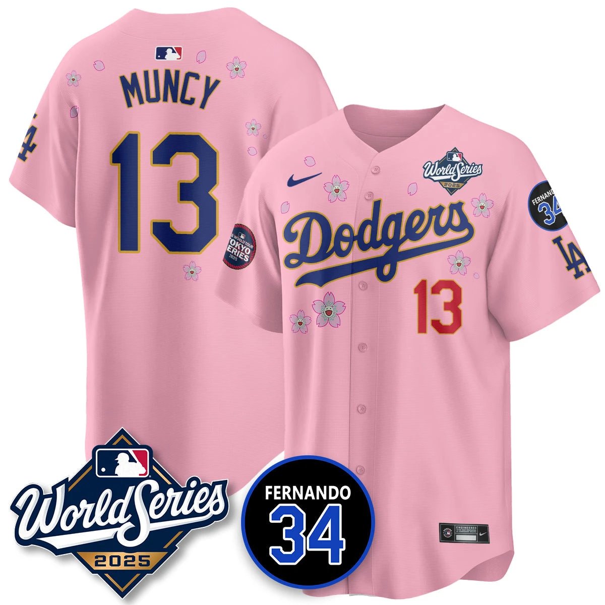 Los Angeles Dodgers Tokyo Series 2025 NL Champions Jersey - All Stitched by Los Angeles Dodgers