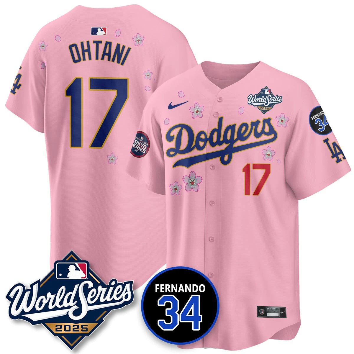 Los Angeles Dodgers Tokyo Series 2025 NL Champions Jersey - All Stitched by Los Angeles Dodgers