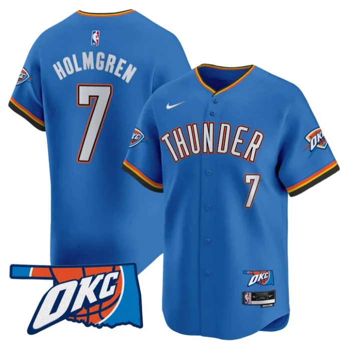 Chet Holmgren Jersey #7 Oklahoma City Thunder Vapor Baseball Stitched Icon by My Store
