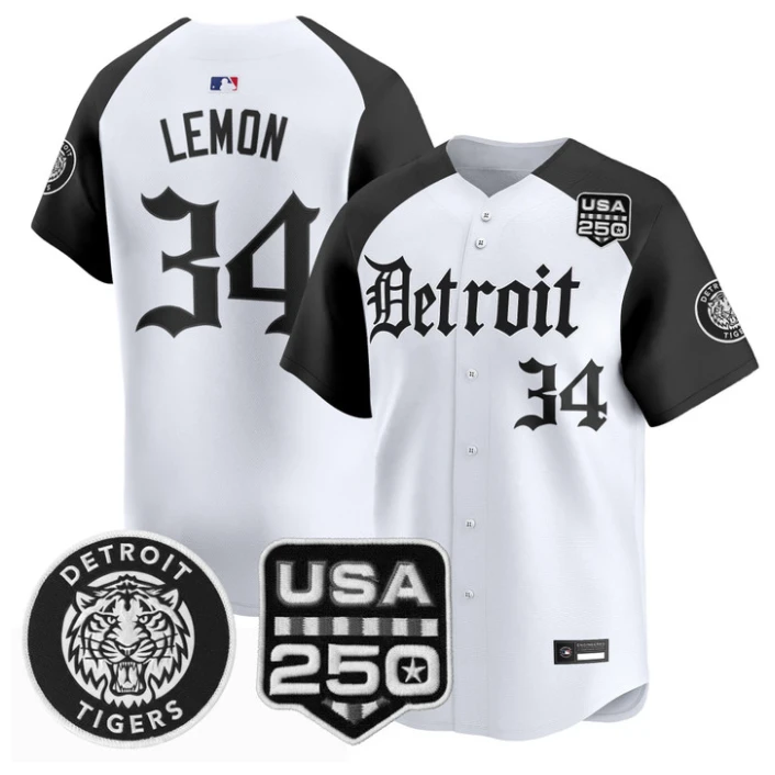 Chet Lemon Jersey #34 Detroit Tigers Gothic Edition Vapor Stitched by My Store