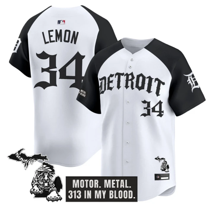 Chet Lemon Jersey #34 Detroit Tigers Old English Edition Stitched by My Store