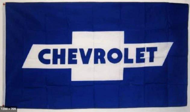 Chevrolet Blue Flag 3X5 Ft Polyester Banner USA 90x150cm by flagsjustdoit