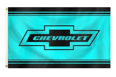 Chevrolet Blue Logo Flag 3X5 Ft Polyester Banner USA 90x150cm by flagsjustdoit