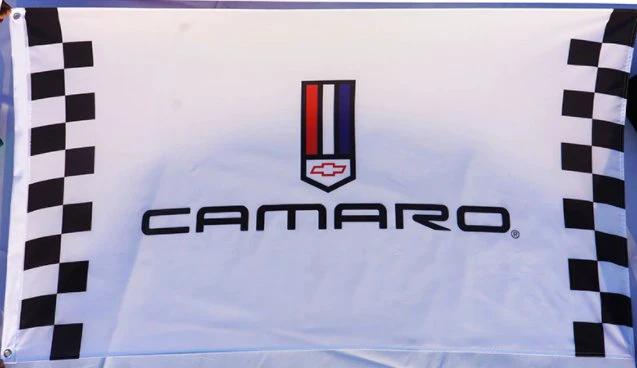 Chevrolet Camaro White Flag 3X5 Ft Polyester Banner USA 90x150cm by flagsjustdoit