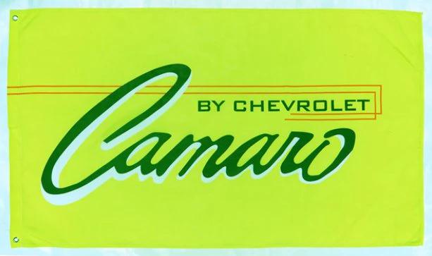 Chevrolet Camaro Yellow Flag 3X5 Ft Polyester Banner USA 90x150cm by flagsjustdoit