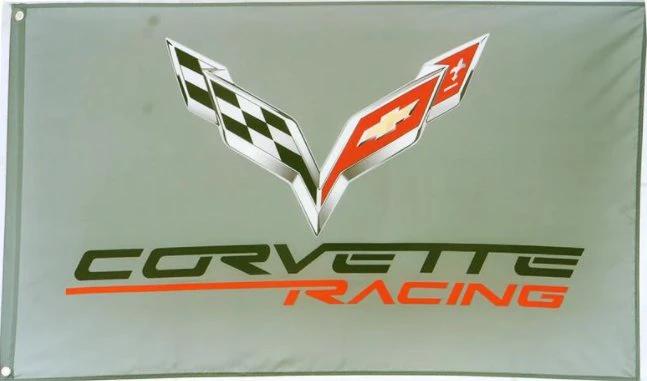 Chevrolet Corvette Gray Car Flag 3X5 Ft Polyester Banner USA 90x150cm by flagsjustdoit