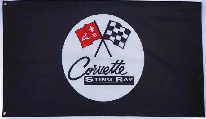 Chevrolet Corvette Sting Black Flag 3X5 Ft Polyester Banner USA 90x150cm by flagsjustdoit