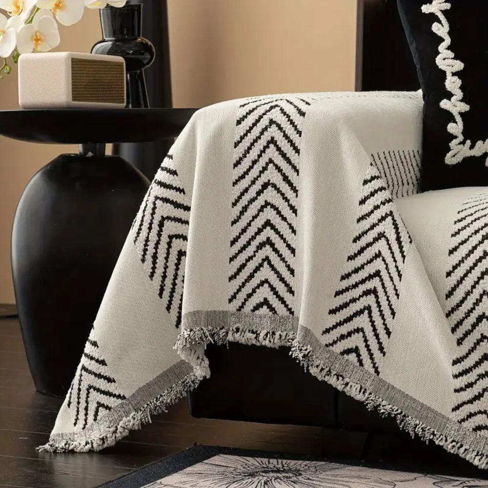 Chevron Echo Line Sofa Cover by Casa & Beyond