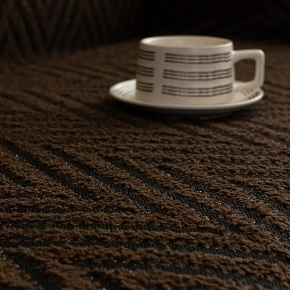 Chevron Herringbone Tassel Sofa Cover by Casa & Beyond