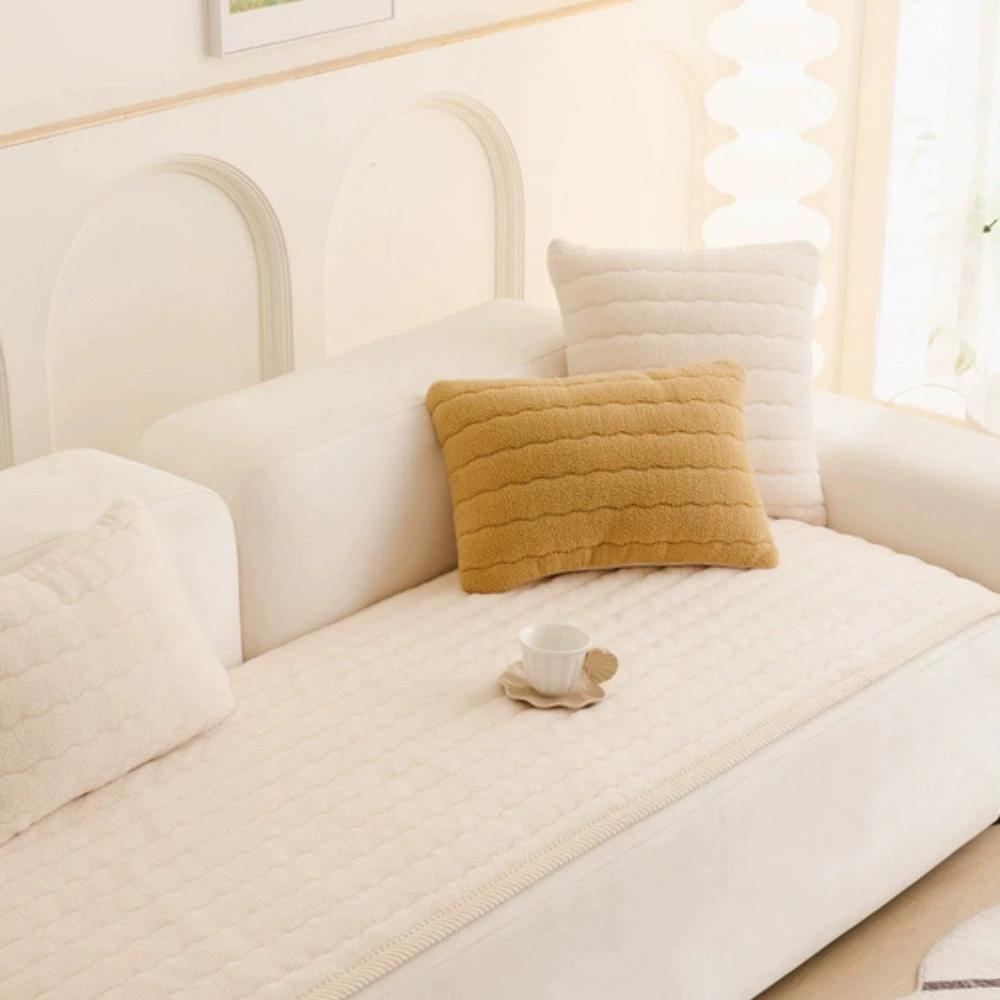 Chic Thick Plush Sofa Cover by Casa & Beyond