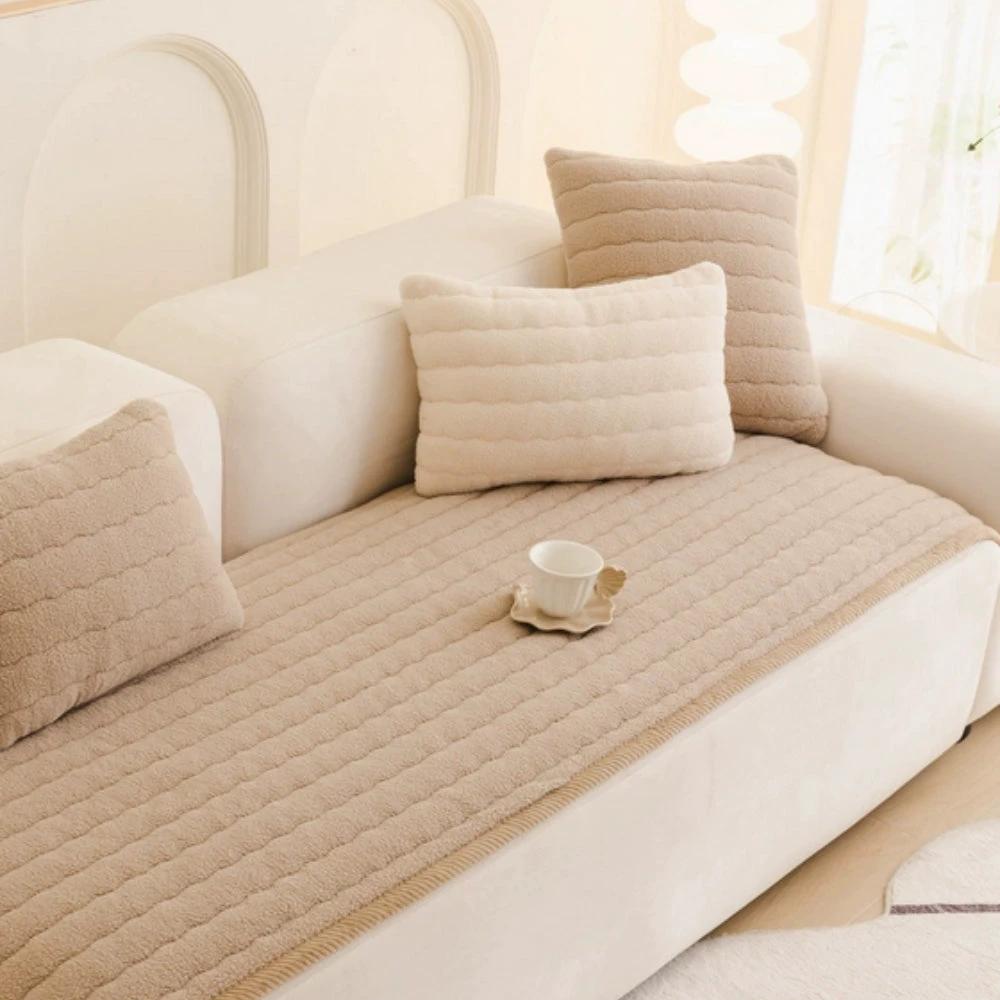 Chic Thick Plush Sofa Cover by Casa & Beyond