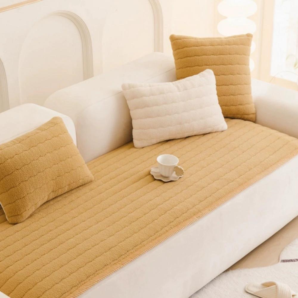 Chic Thick Plush Sofa Cover by Casa & Beyond