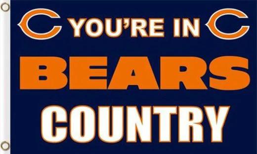 Chicago Bears Digital Sport Flag 3X5 Ft Polyester Banner USA 90x150cm by flagsjustdoit