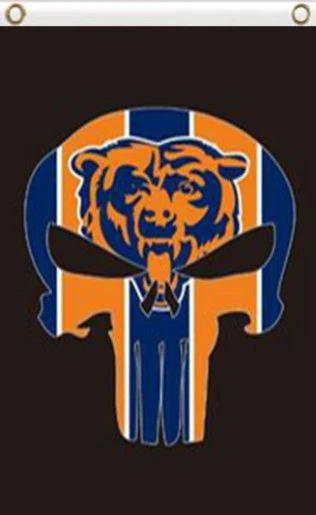 Chicago Bears Digital Vertical Flag 3X5 Ft Polyester Banner USA 90x150cm by flagsjustdoit