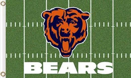 Chicago Bears Green Flag 3X5 Ft Polyester Banner USA 90x150cm by flagsjustdoit