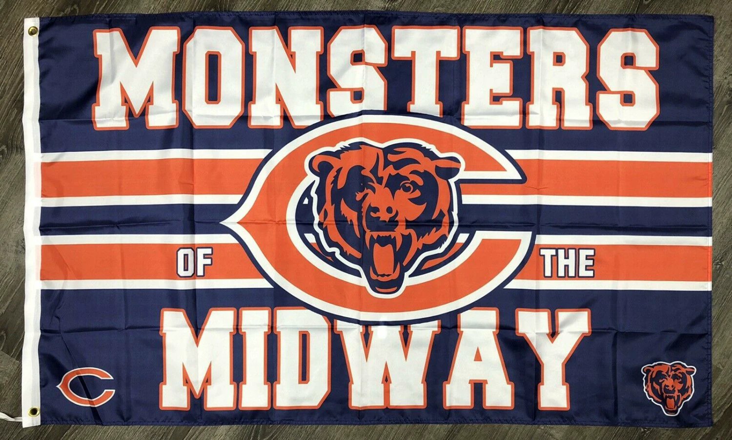 Chicago Bears Monsters Midway Flag 3x5 ft Sports Banner Man-Cave Garage by flagsjustdoit