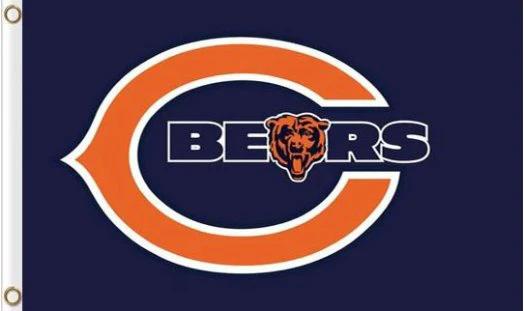 Chicago Bears National Football Team Flag 3X5 Ft Polyester Banner USA 90x150cm by flagsjustdoit