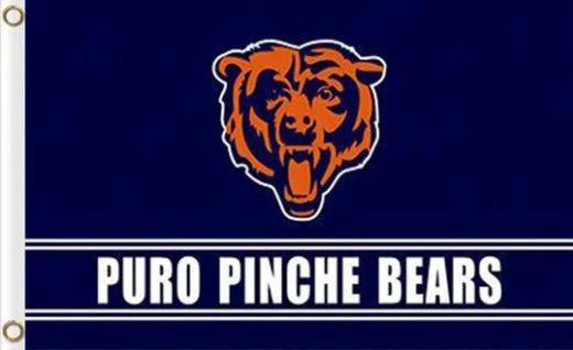 Chicago Bears Puro Pinche Flag 3X5 Ft Polyester Banner USA 90x150cm by flagsjustdoit