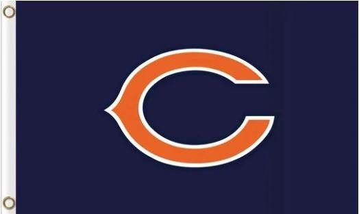 Chicago Bears Team Sport Flag 3X5 Ft Polyester Banner USA 90x150cm by flagsjustdoit