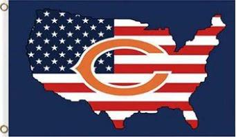 Chicago Bears US Flag 3X5 Ft Polyester Banner USA 90x150cm by flagsjustdoit