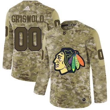 Chicago Blackhawks Camo Customized Jersey by Hockey David